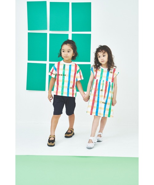 maarook（マルーク）の「ライトストレッチツイルタックショートパンツ（その他パンツ・キッズ・パープル/グリーン/ネイビー・160cm/140cm/150cm）」の10枚目の写真