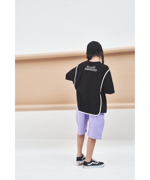 maarook（マルーク）の「ライトストレッチツイルタックショートパンツ（その他パンツ・キッズ・パープル/グリーン/ネイビー・160cm/140cm/150cm）」の6枚目の写真