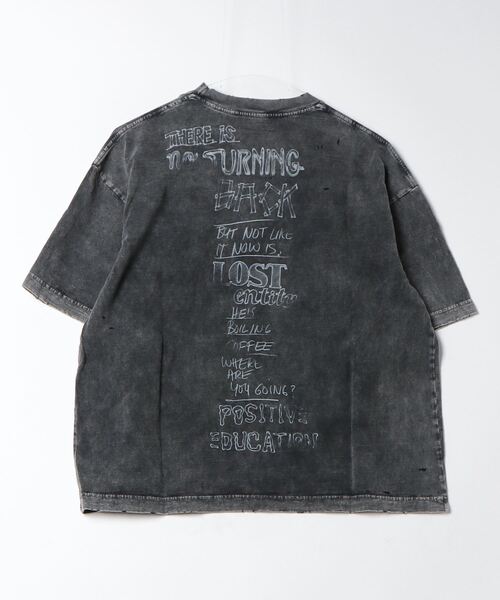 Maison MIHARA YASUHIRO（メゾンミハラヤスヒロ）の「Cat Print Bleached T-shirt（Tシャツ/カットソー・レディース・ブラック/ベージュ・38/36/40）」の3枚目の写真