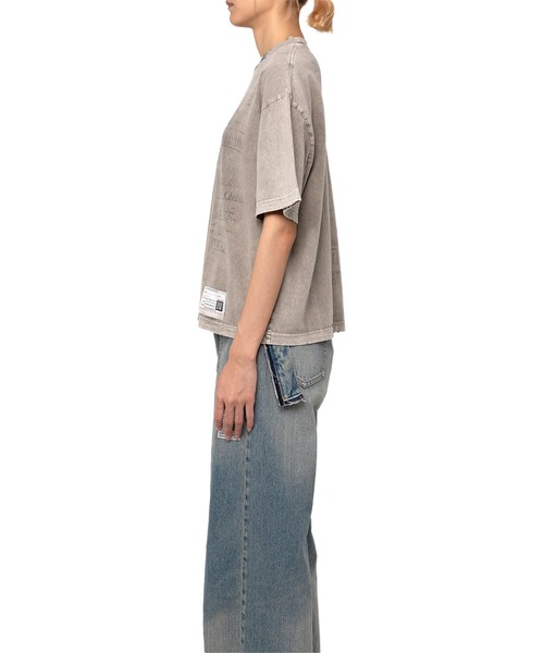 Maison MIHARA YASUHIRO（メゾンミハラヤスヒロ）の「Cat Print Bleached T-shirt（Tシャツ/カットソー・レディース・ブラック/ベージュ・38/36/40）」の10枚目の写真