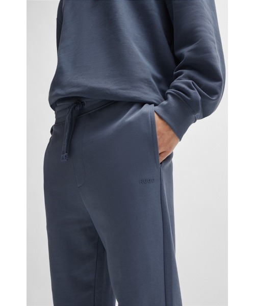 【セール】HUGOロゴプリント コットンテリー トラックパンツ（スウェットパンツ）｜HUGO（ヒューゴ）