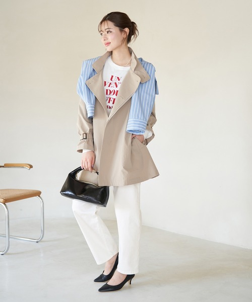 ROPE' PICNIC（ロペピクニック）の「【ウエスト革命デニム】ウエストシェイプカービーホワイトデニム（デニムパンツ・レディース・オフホワイト・40/36/38）」の5枚目の写真