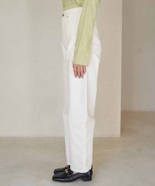 ROPE' PICNIC（ロペピクニック）の「【ウエスト革命デニム】ウエストシェイプカービーホワイトデニム（デニムパンツ・レディース・オフホワイト・40/36/38）」の8枚目の写真