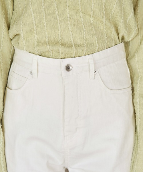 ROPE' PICNIC（ロペピクニック）の「【ウエスト革命デニム】ウエストシェイプカービーホワイトデニム（デニムパンツ・レディース・オフホワイト・40/36/38）」の10枚目の写真