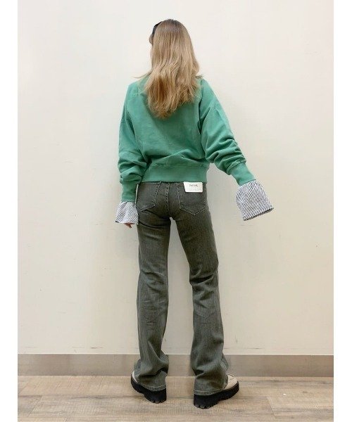 BACK NUMBER(バックナンバー)の「BACK NUMBER(バックナンバー)【レディース】ラグランスリーブコンパクトスウェット(スウェット・レディース・キナリ/グリーン・SMALL/MEDIUM/LARGE/XL)」の13枚目の写真