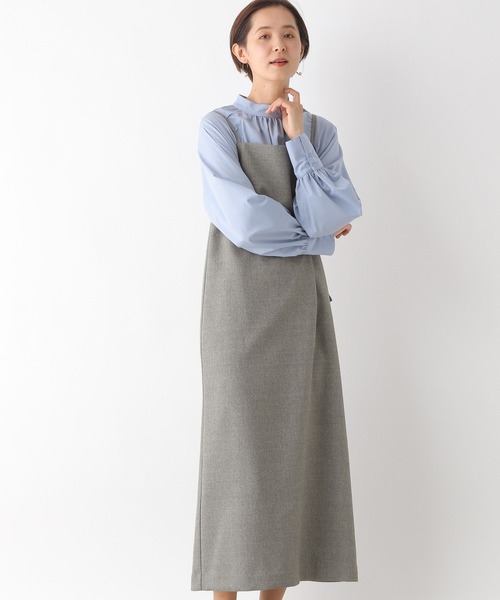 LEPSIM（レプシィム）の「【入卒式／セレモニー】ラナテック細紐キャミワンピース　994029（ワンピース・レディース・ブラック/グレー・LARGE/MEDIUM）」の8枚目の写真