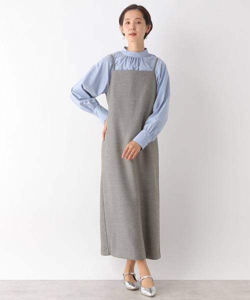 LEPSIM（レプシィム）の「【入卒式／セレモニー】ラナテック細紐キャミワンピース　994029（ワンピース・レディース・ブラック/グレー・LARGE/MEDIUM）」の9枚目の写真