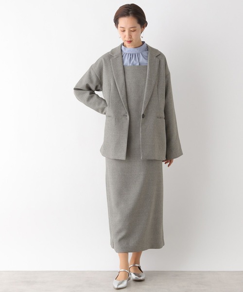 LEPSIM（レプシィム）の「【入卒式／セレモニー】ラナテック細紐キャミワンピース　994029（ワンピース・レディース・ブラック/グレー・LARGE/MEDIUM）」の12枚目の写真