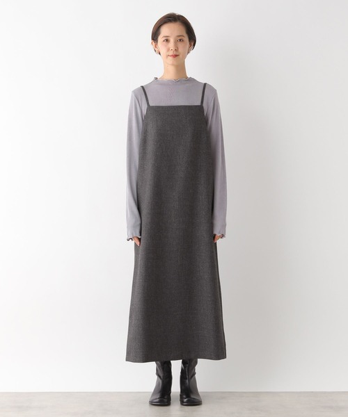 LEPSIM（レプシィム）の「【入卒式／セレモニー】ラナテック細紐キャミワンピース　994029（ワンピース・レディース・ブラック/グレー・LARGE/MEDIUM）」の13枚目の写真