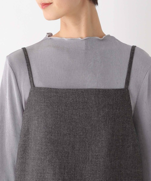 LEPSIM（レプシィム）の「【入卒式／セレモニー】ラナテック細紐キャミワンピース　994029（ワンピース・レディース・ブラック/グレー・LARGE/MEDIUM）」の16枚目の写真