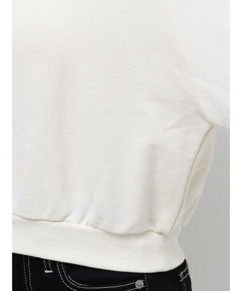 GYDA(ジェイダ)の「アームレースアップスウェットトップス(スウェット・レディース・アイボリー/ラベンダー・FREE)」の10枚目の写真