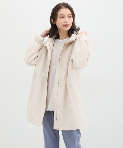 Honeys（ハニーズ）の「撥水加工ハーフ丈ブルゾン（ブルゾン・レディース・カーキ/ブラック/ベージュ/アイボリー・LL/L/M/S）」の6枚目の写真