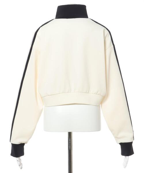 INGNI（イング）の「サイドライン胸ロゴショート丈ハーフZIPジャージ（その他トップス・レディース・アイボリー/ブラック/ライトブルー・M）」の15枚目の写真
