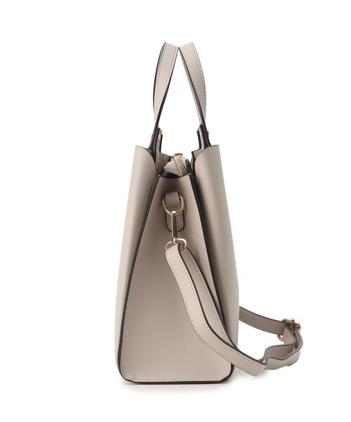 SHOO・LA・RUE(シューラルー)の「◆前後ポケットトートバッグ(ハンドバッグ・レディース・グレー/ベージュ系3/ブラック・00)」の6枚目の写真