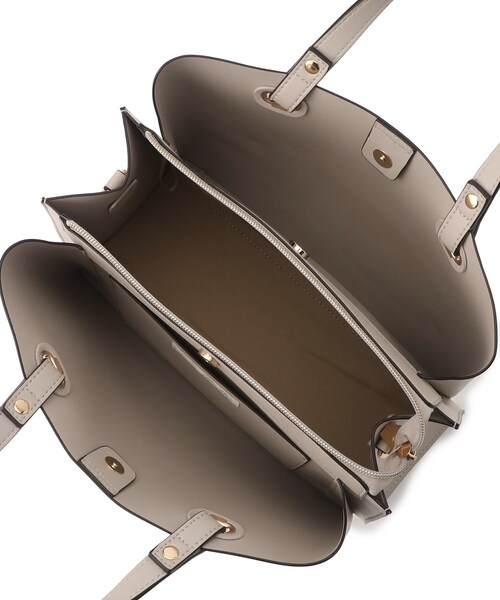 SHOO・LA・RUE(シューラルー)の「◆前後ポケットトートバッグ(ハンドバッグ・レディース・グレー/ベージュ系3/ブラック・00)」の9枚目の写真