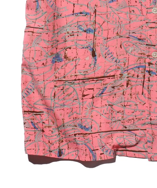 BEAMS PLUS（ビームスプラス）の「BEAMS PLUS / コットン レーヨン プリント ショートスリーブ オープンカラー シャツ（シャツ/ブラウス・メンズ・ホワイト/ミント/ピンク・S/M/L/XL）」の20枚目の写真