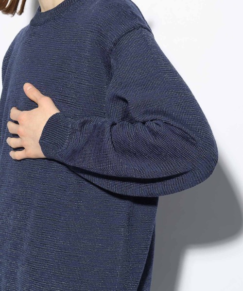 HARE(ハレ)の「GLOSSYオーバーニットプルオーバー(HARE)(ニット/セーター・メンズ・ブラック/ブラック系その他/グレー/ブルー・FREE)」の12枚目の写真