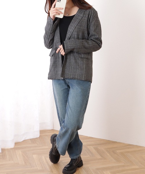 Lace Ladies(レースレディース)の「Uネック ベーシック カラー 長袖 裏起毛 プルオーバー(Tシャツ/カットソー・レディース・グレー/ブラック/ホワイト・M/XL/S)」の6枚目の写真