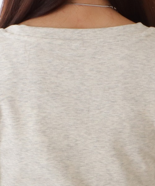 Lace Ladies(レースレディース)の「Uネック ベーシック カラー 長袖 裏起毛 プルオーバー(Tシャツ/カットソー・レディース・グレー/ブラック/ホワイト・M/XL/S)」の22枚目の写真