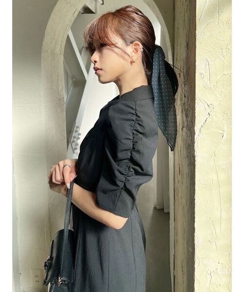 RESEXXY（リゼクシー）の「シアードットスカーフ（バンダナ/スカーフ・レディース・ホワイト/ブルー/ブラック・FREE）」の15枚目の写真