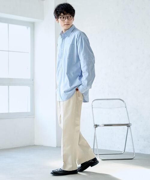 WEGO（ウィゴー）の「WEGO/タックツイルトラウザー（チノパンツ・メンズ・ベージュ/ダークグレー/ブラック・MEDIUM/LARGE）」の8枚目の写真