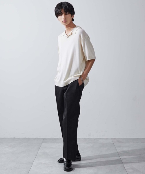 WEGO（ウィゴー）の「WEGO/タックツイルトラウザー（チノパンツ・メンズ・ベージュ/ダークグレー/ブラック・MEDIUM/LARGE）」の18枚目の写真