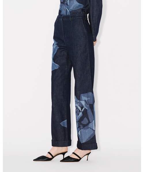 【新品】KENZO ケンゾー　デニムパンツ　ジャケットセット KENZO（ケンゾー）の「'KENZO Rose' テーラード デニム パンツ
