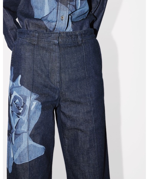 【新品】KENZO ケンゾー　デニムパンツ　ジャケットセット Kenzo クロップド デニムジャケット | ブルー | FARFETCH JP