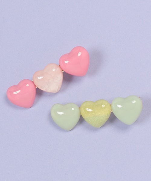 by LOVEiT（バイラビット）の「ハートクリップ（バレッタ/ヘアクリップ・キッズ・ピンク/グリーン・FREE）」の8枚目の写真