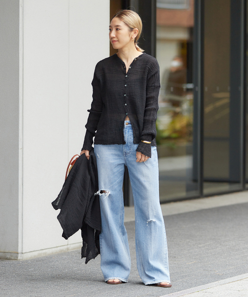 plage(プラージュ)の「《追加》【Healthy denim/ヘルシーデニム】 別注 CLASH デニムパンツ(デニムパンツ・レディース・ブルー・24/23/25)」の3枚目の写真