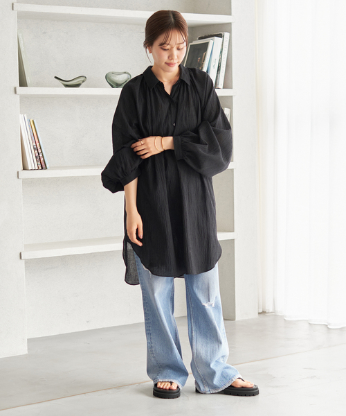 plage(プラージュ)の「《追加》【Healthy denim/ヘルシーデニム】 別注 CLASH デニムパンツ(デニムパンツ・レディース・ブルー・24/23/25)」の4枚目の写真
