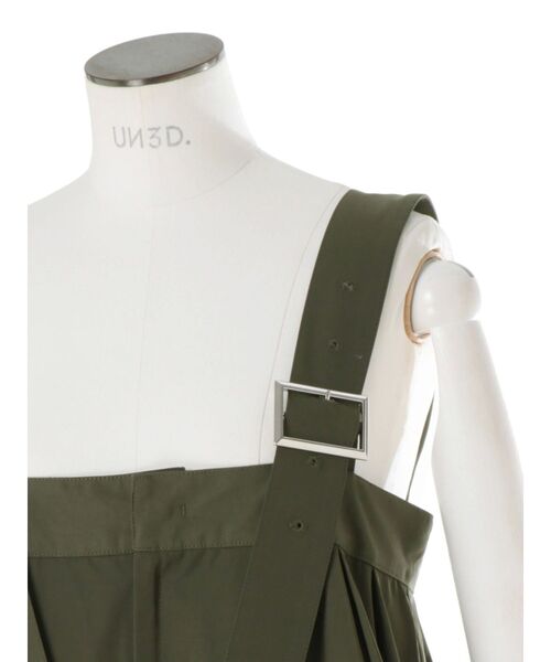 UN3D.(アンスリード)の「ビッグパンツオールインワン(つなぎ/オールインワン・レディース・カーキ/ブラック/ベージュ・36/38)」の6枚目の写真