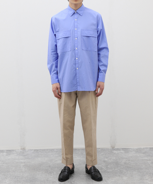 EDIFICE（エディフィス）の「【:colon / コロン】CSH-4 CTN Broad W-Pocket SH（シャツ/ブラウス・メンズ・サックスブルー/ベージュ系その他・1/3）」の12枚目の写真