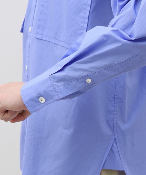 EDIFICE（エディフィス）の「【:colon / コロン】CSH-4 CTN Broad W-Pocket SH（シャツ/ブラウス・メンズ・サックスブルー/ベージュ系その他・1/3）」の7枚目の写真