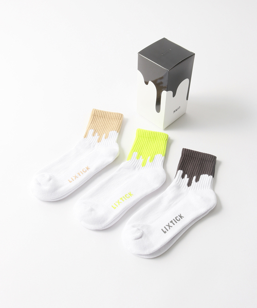 JOINT WORKS（ジョイントワークス）の「【LIXTICK/リックスティック】DRIP SOCKS 3PACK 5TH（ソックス/靴下・メンズ・ホワイト・FREE）」の5枚目の写真