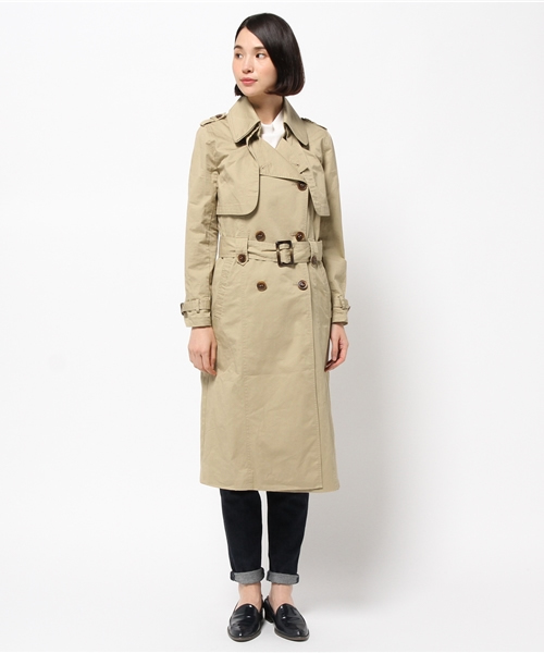 OUTLET（アウトレット）の「【CAPRICIEUX LE'MAGE】2Wayミモレトレンチ（トレンチコート・レディース・ベージュ・FREE）」の9枚目の写真