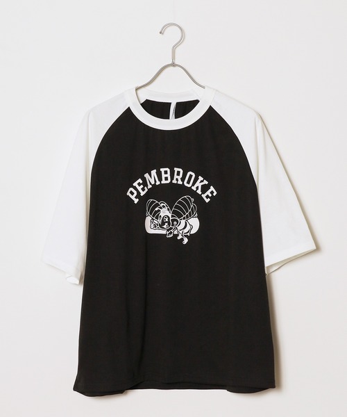 ROOPTOKYO(ループトウキョウ)の「TC杢天竺 プリントラグランT ルーズシルエット(Tシャツ/カットソー・メンズ・ホワイト系/ブラック系/グレー系・M/L/XL)」の2枚目の写真