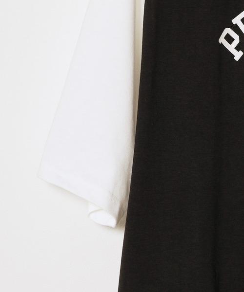 ROOPTOKYO(ループトウキョウ)の「TC杢天竺 プリントラグランT ルーズシルエット(Tシャツ/カットソー・メンズ・ホワイト系/ブラック系/グレー系・M/L/XL)」の7枚目の写真