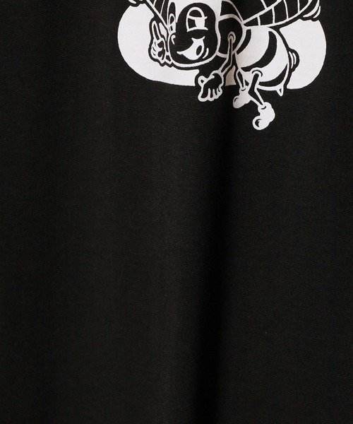 ROOPTOKYO(ループトウキョウ)の「TC杢天竺 プリントラグランT ルーズシルエット(Tシャツ/カットソー・メンズ・ホワイト系/ブラック系/グレー系・M/L/XL)」の9枚目の写真