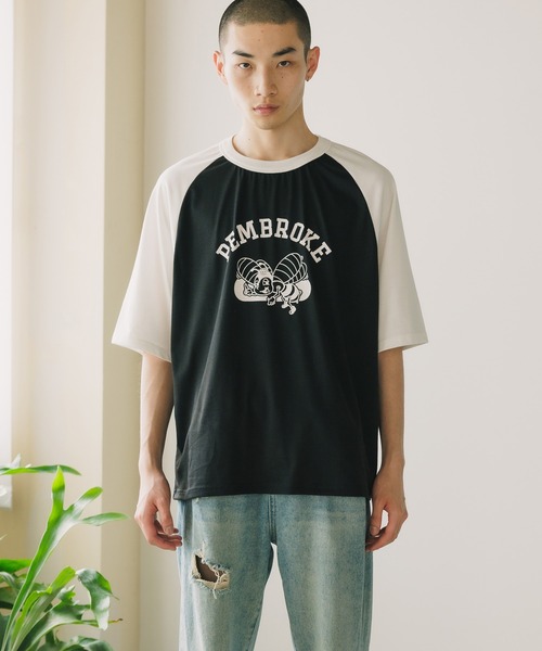 ROOPTOKYO(ループトウキョウ)の「TC杢天竺 プリントラグランT ルーズシルエット(Tシャツ/カットソー・メンズ・ホワイト系/ブラック系/グレー系・M/L/XL)」の13枚目の写真