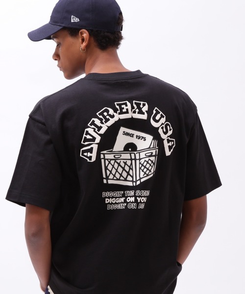 AVIREX(アヴィレックス)の「《直営店限定》DIGGIN ON YOU T-SHIRT / ディギン オン ユー Tシャツ / AVIREX / アヴィレックス(Tシャツ/カットソー・メンズ・パープル/ホワイト/ブラック・MEDIUM/LARGE/X-LARGE/XX-LARGE)」の3枚目の写真