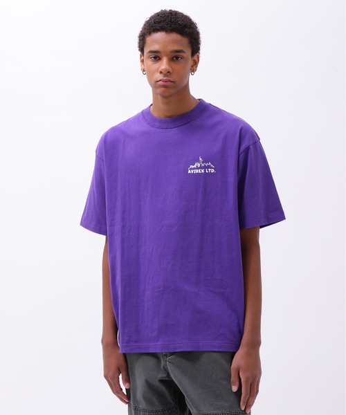 AVIREX(アヴィレックス)の「《直営店限定》DIGGIN ON YOU T-SHIRT / ディギン オン ユー Tシャツ / AVIREX / アヴィレックス(Tシャツ/カットソー・メンズ・パープル/ホワイト/ブラック・MEDIUM/LARGE/X-LARGE/XX-LARGE)」の12枚目の写真