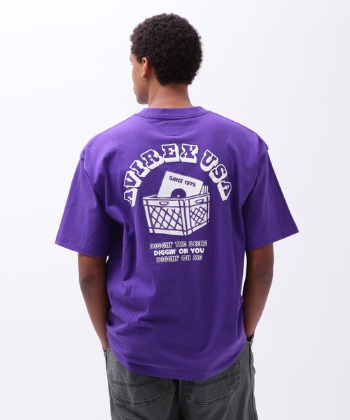 AVIREX(アヴィレックス)の「《直営店限定》DIGGIN ON YOU T-SHIRT / ディギン オン ユー Tシャツ / AVIREX / アヴィレックス(Tシャツ/カットソー・メンズ・パープル/ホワイト/ブラック・MEDIUM/LARGE/X-LARGE/XX-LARGE)」の13枚目の写真