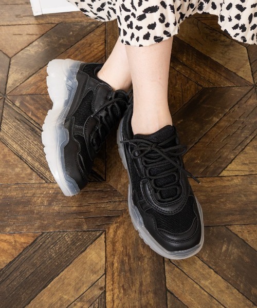 Fabby fabby（ファビィーファビィー）の「クリアソールスニーカー（スニーカー・レディース・ホワイト/ブラック・MEDIUM/SMALL/LARGE）」の15枚目の写真