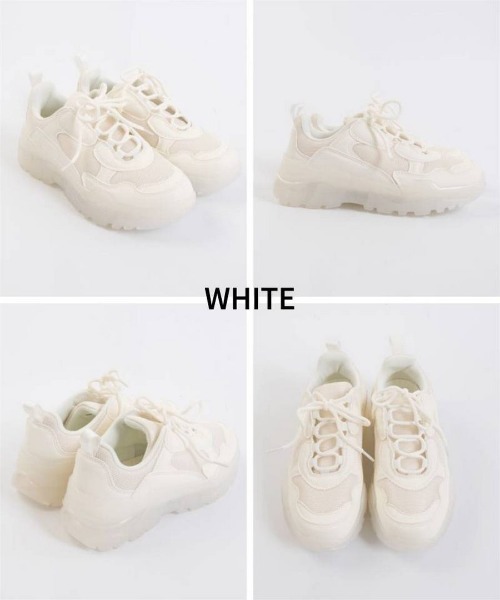 Fabby fabby（ファビィーファビィー）の「クリアソールスニーカー（スニーカー・レディース・ホワイト/ブラック・MEDIUM/SMALL/LARGE）」の16枚目の写真