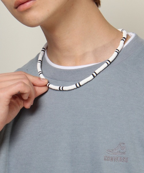 ALWAYS GOOD TIME（オルウェイズグッドタイム）の「セラミックビーズネックレス/モノトーン（ユニセックス）（ネックレス・メンズ・A/B・FREE）」の13枚目の写真