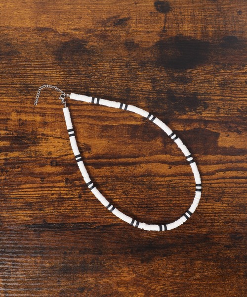 ALWAYS GOOD TIME（オルウェイズグッドタイム）の「セラミックビーズネックレス/モノトーン（ユニセックス）（ネックレス・メンズ・A/B・FREE）」の17枚目の写真