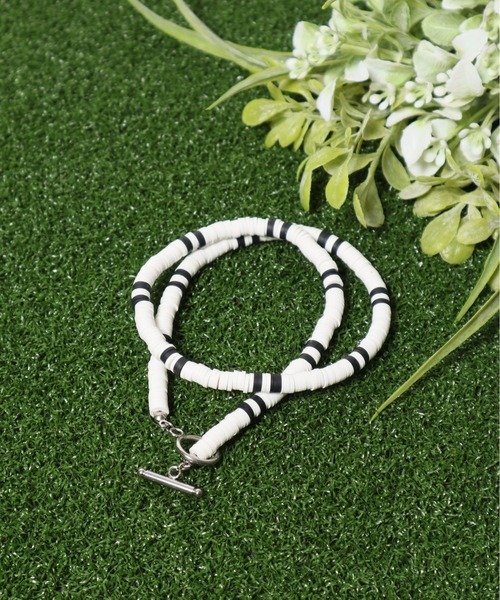 ALWAYS GOOD TIME（オルウェイズグッドタイム）の「セラミックビーズネックレス/モノトーン（ユニセックス）（ネックレス・メンズ・A/B・FREE）」の22枚目の写真