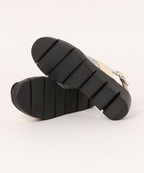 Piedi Nudi（ピエディヌーディ）の「(Alufort) チュール デザインサンダル（サンダル・レディース・シルバー/ブラック/アイボリー・M/S/LL/L）」の5枚目の写真