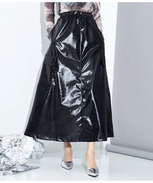 Settimissimo | メタリック カーゴポケット ロングスカート(スカート)